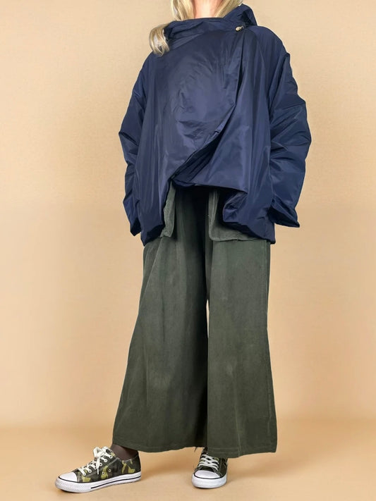 Conjunto BEL verde con chaqueta azul