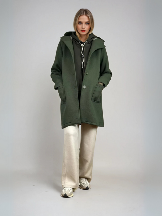 Conjunto SOFT AND CHIC con chaqueta neopreno verde