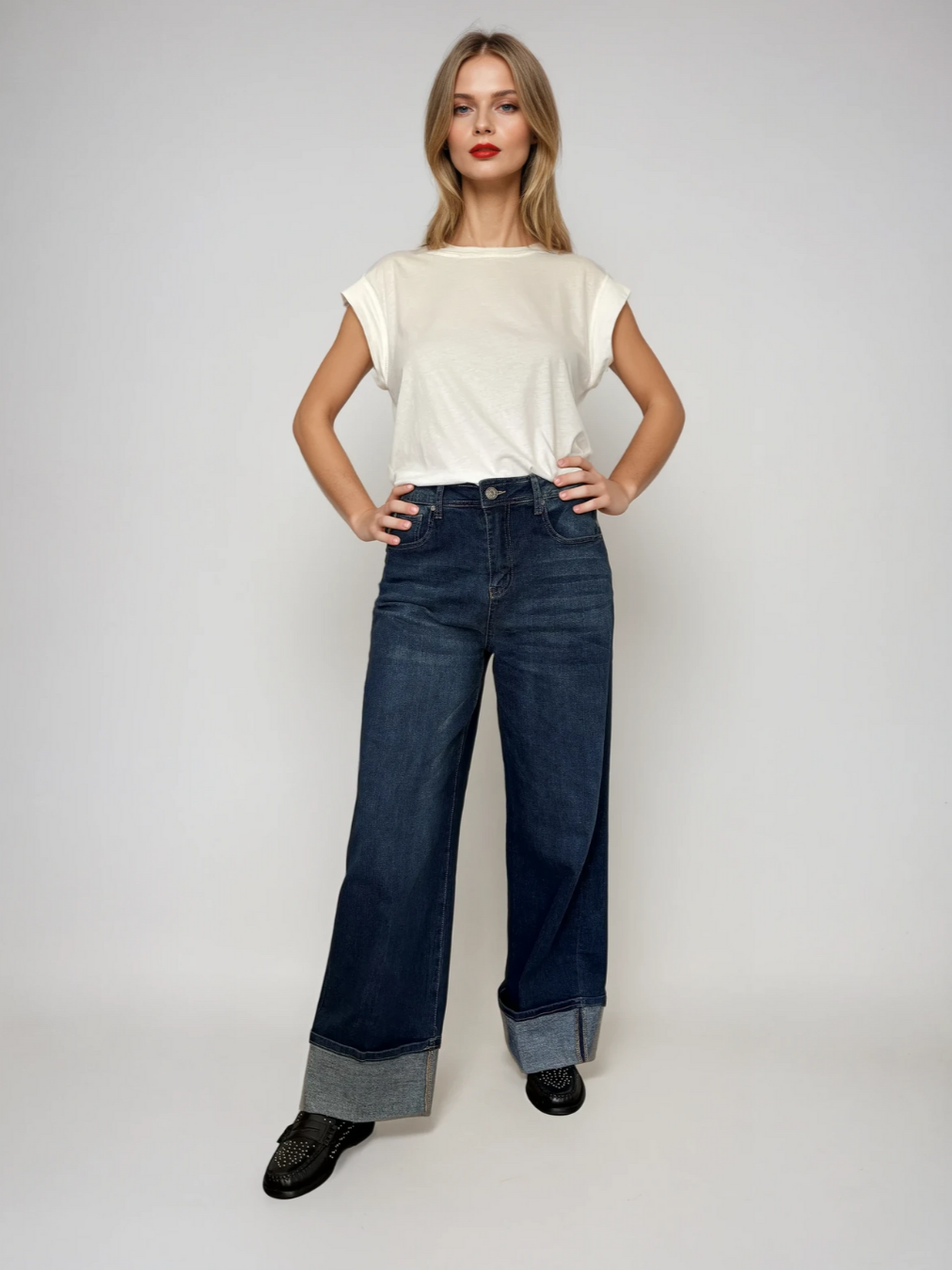 Pantalón tejano vuelta