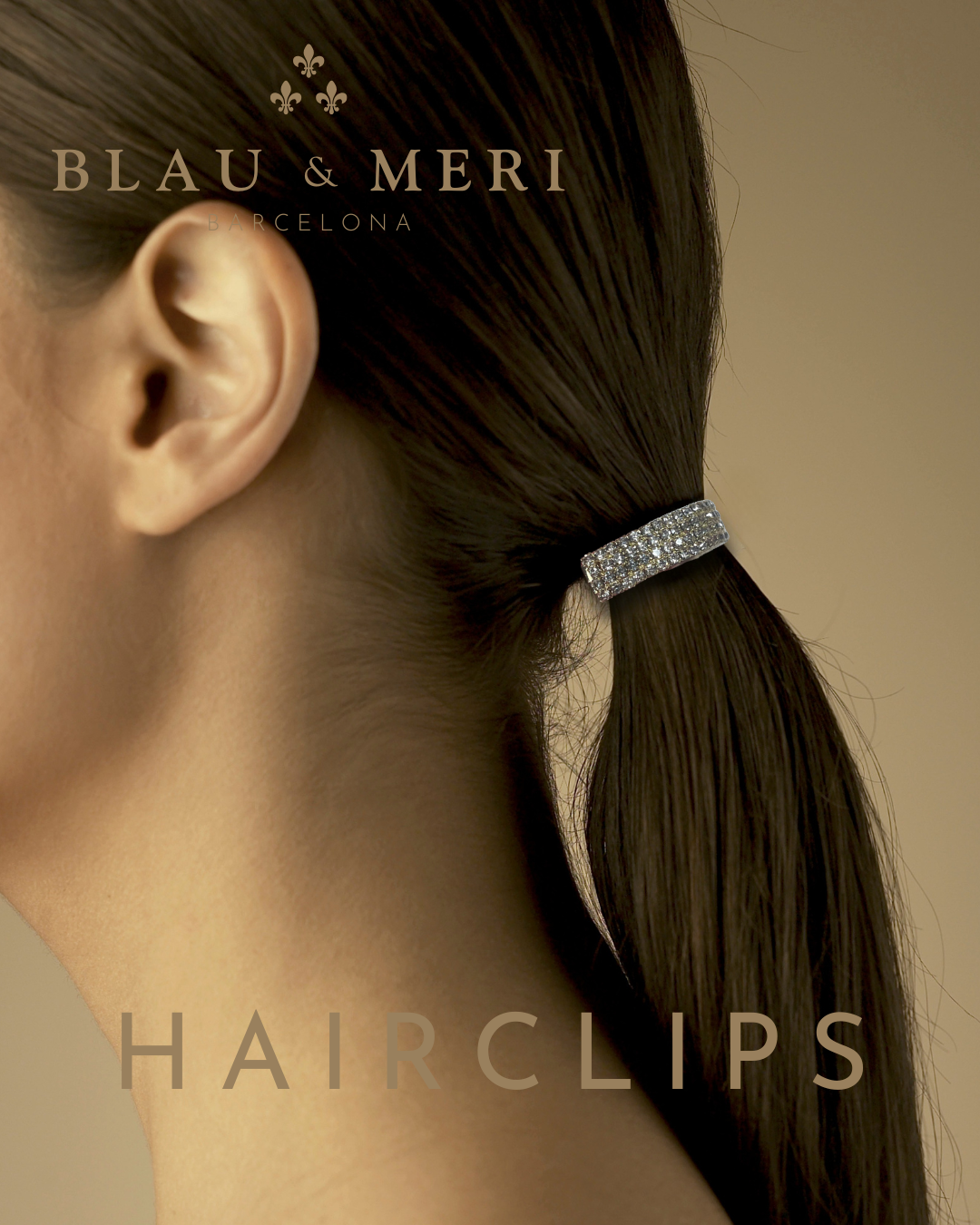 Clip de estrás para el cabello
