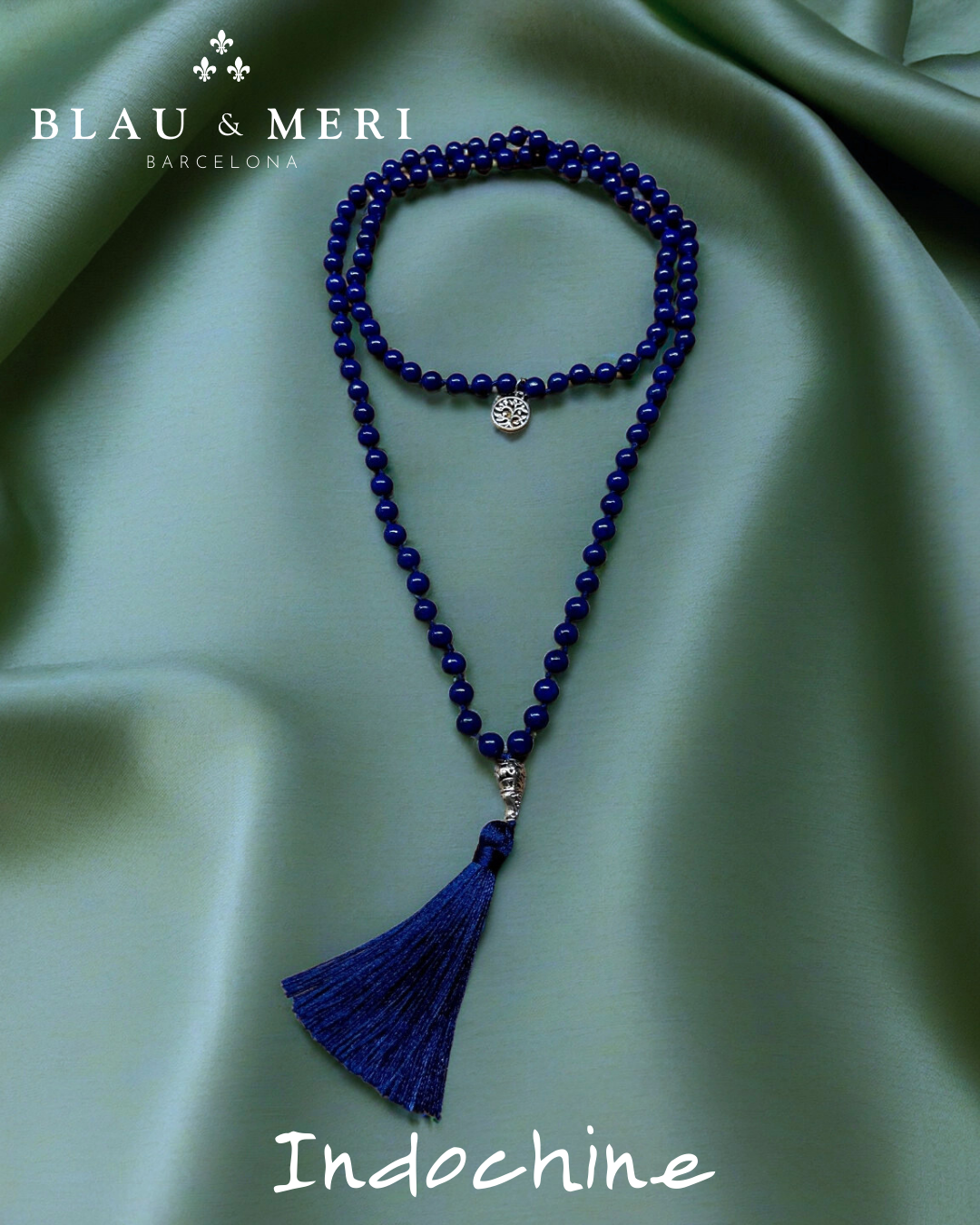 Collar piedras lapislázuli