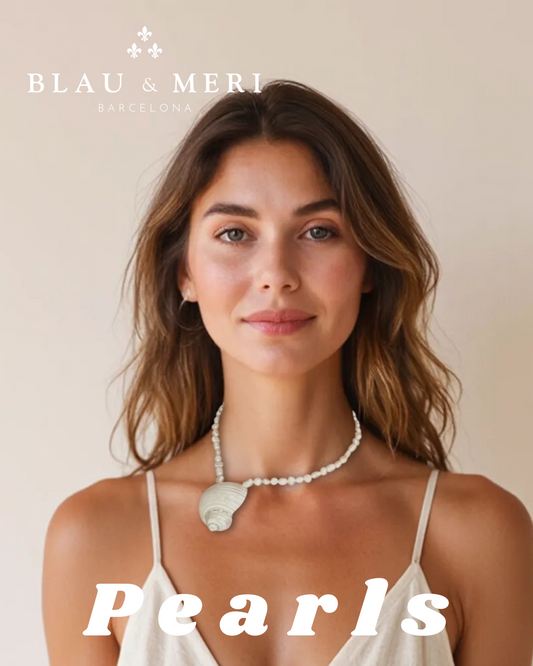 Collar perlas y caracola