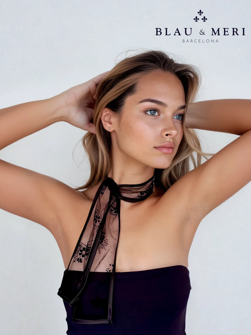 Banda de encaje para cuello y cabello