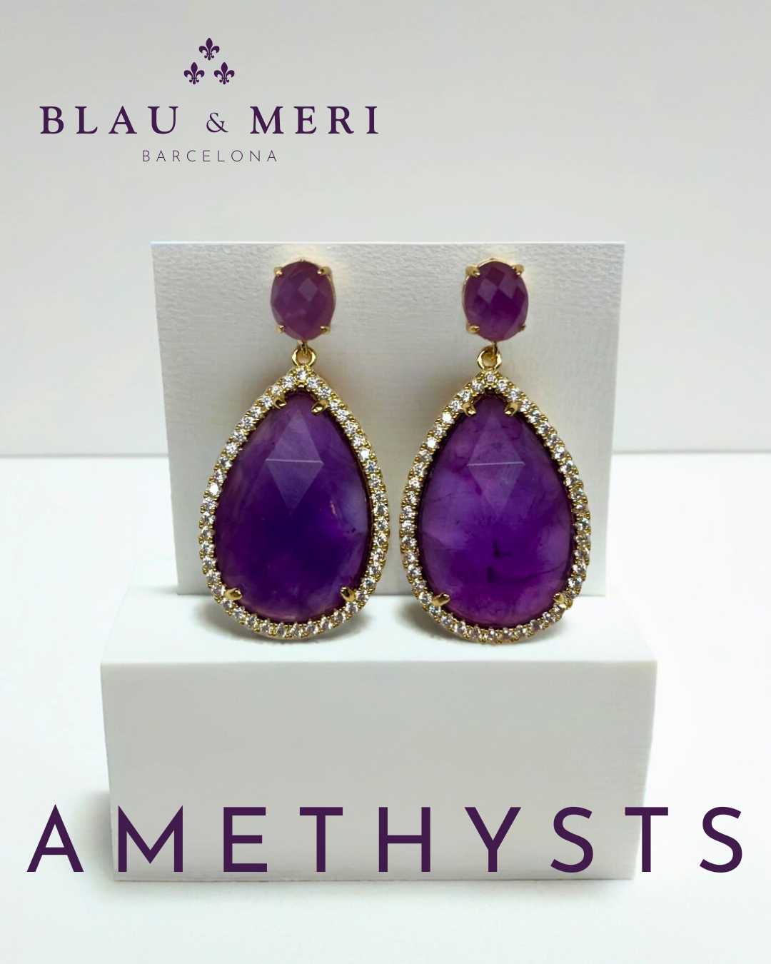 Pendientes amatistas