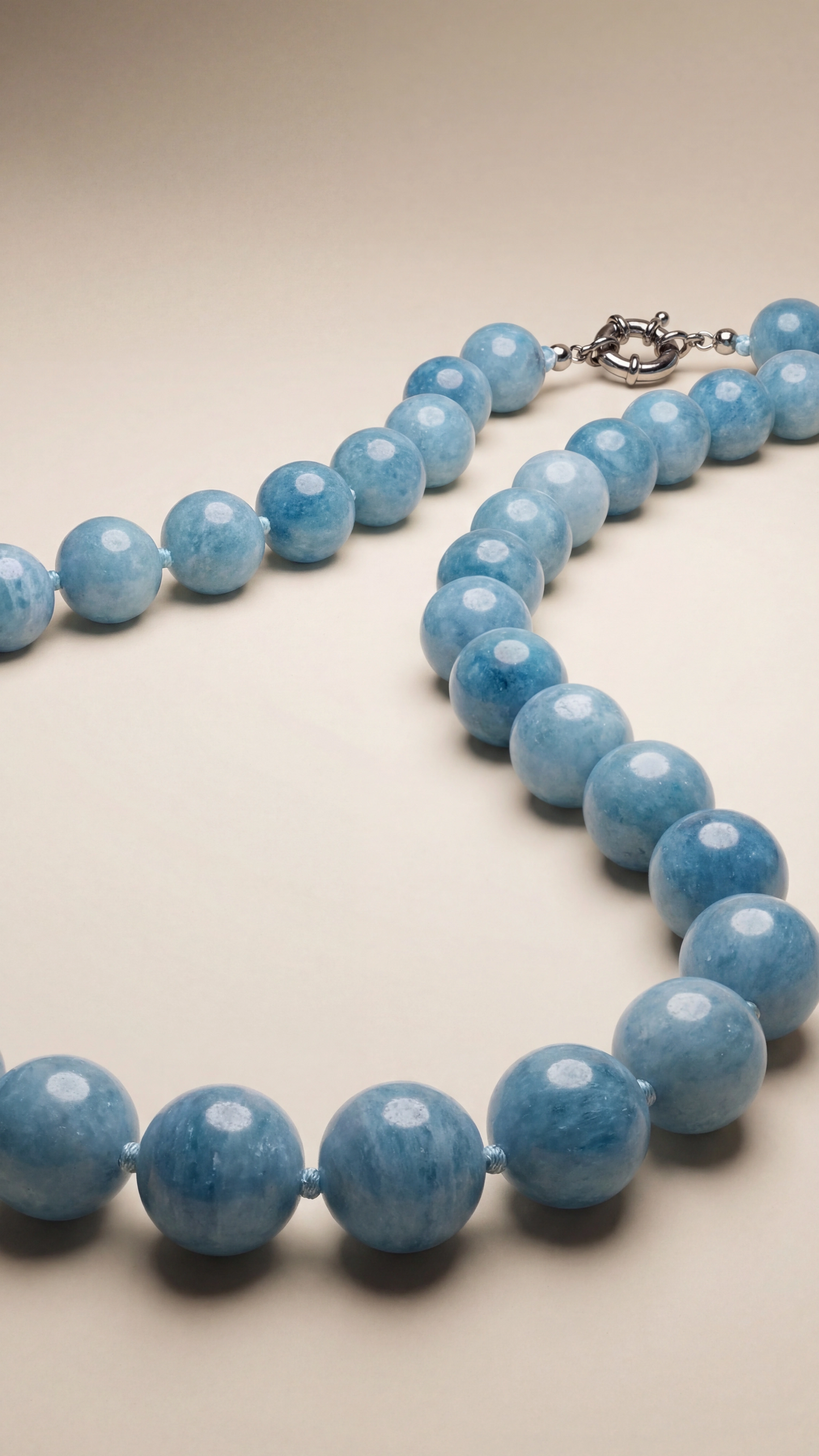 Collar de Ágatas Azules