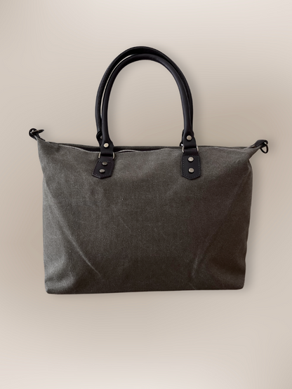Tote Bag asas piel kaki