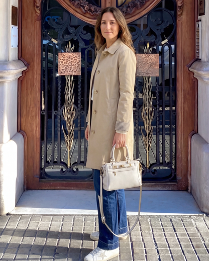 Gabardina forro cuadros