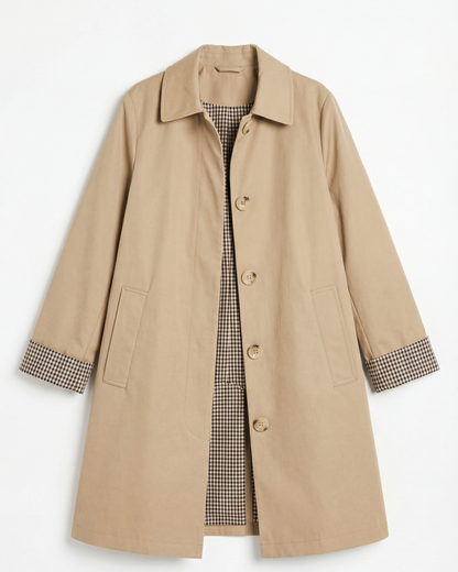 Gabardina forro cuadros