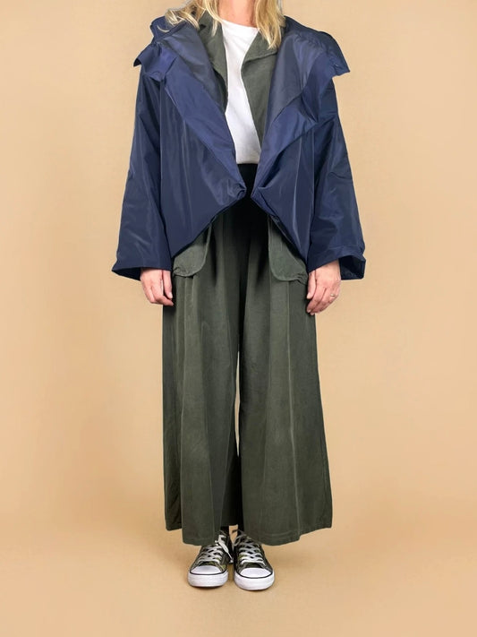 Conjunto BEL verde con chaqueta azul