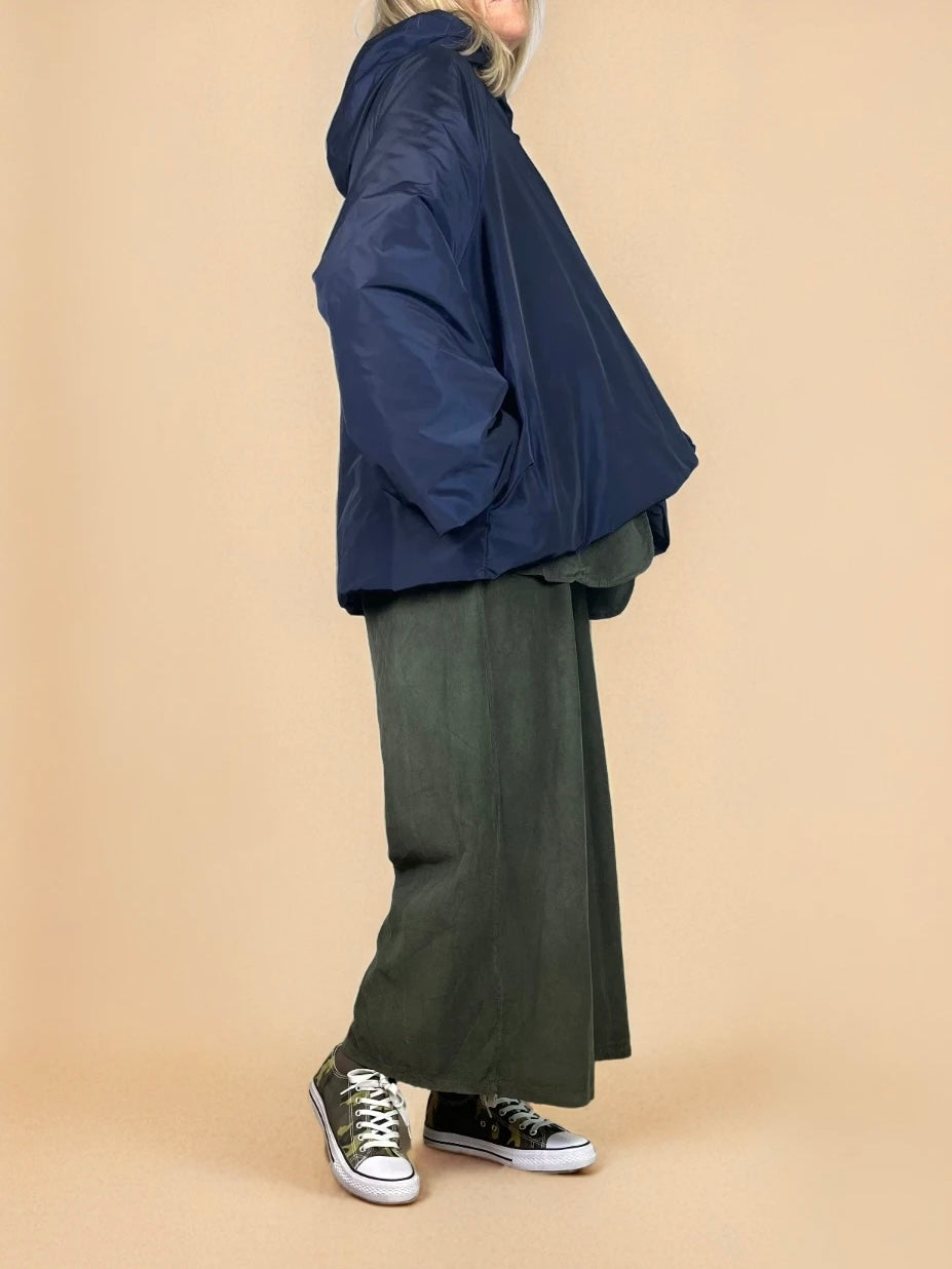 Conjunto BEL verde con chaqueta azul