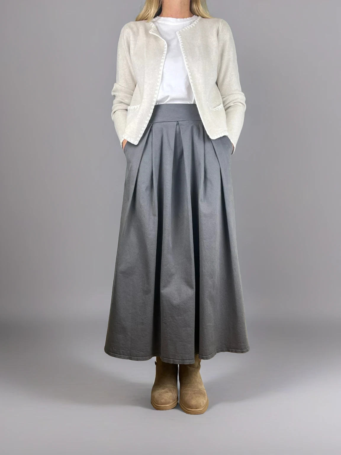 Conjunto EMMA con chaquetón efecto pelo