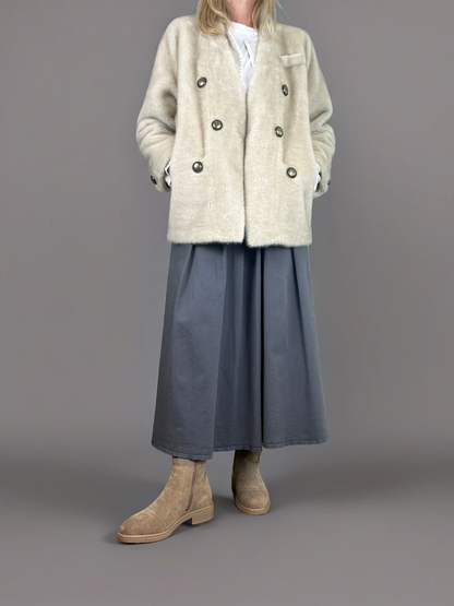Conjunto EMMA con chaquetón efecto pelo