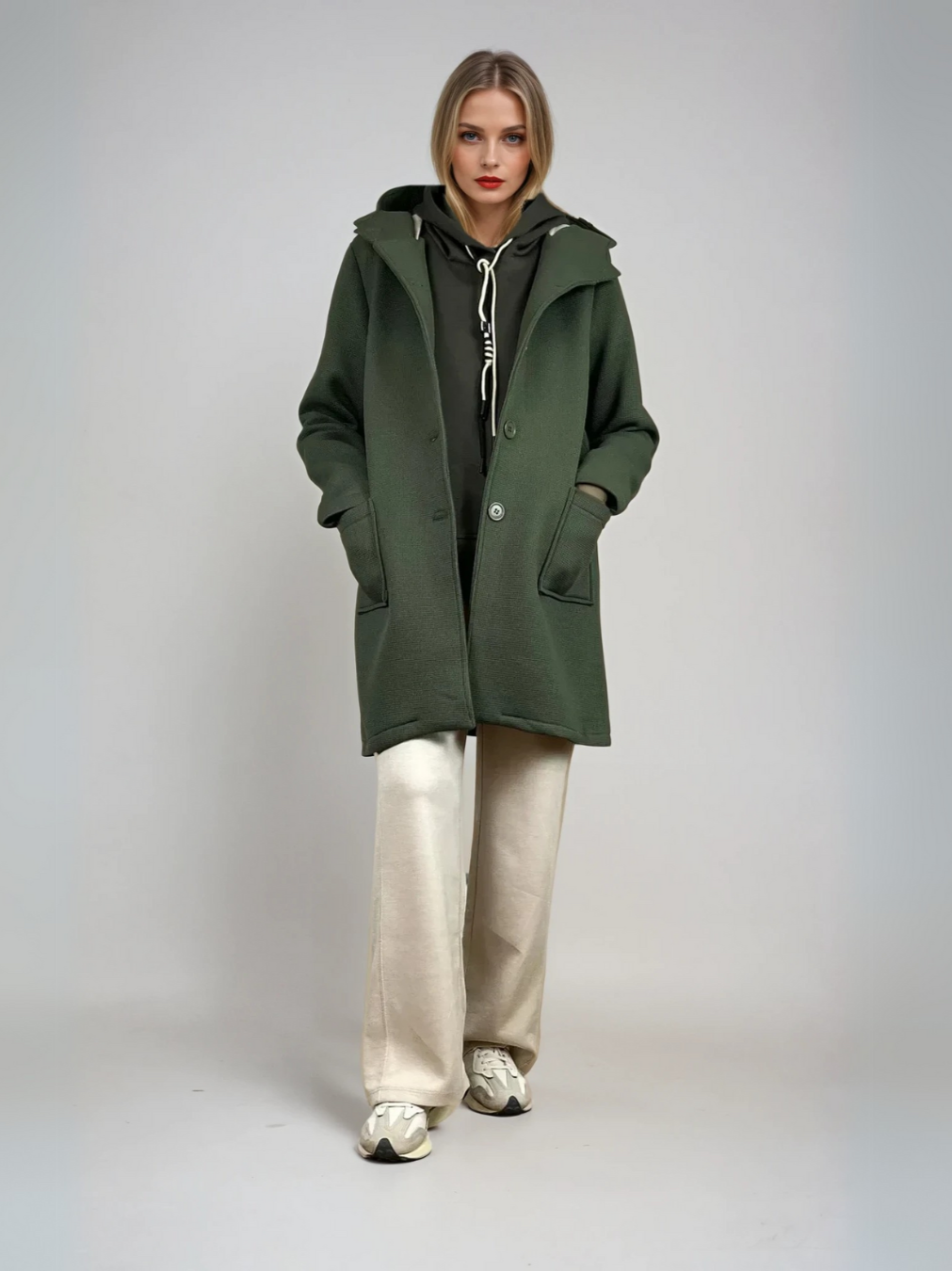 Chaqueta efecto neopreno
