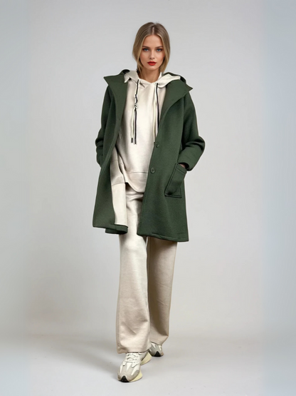 Chaqueta efecto neopreno