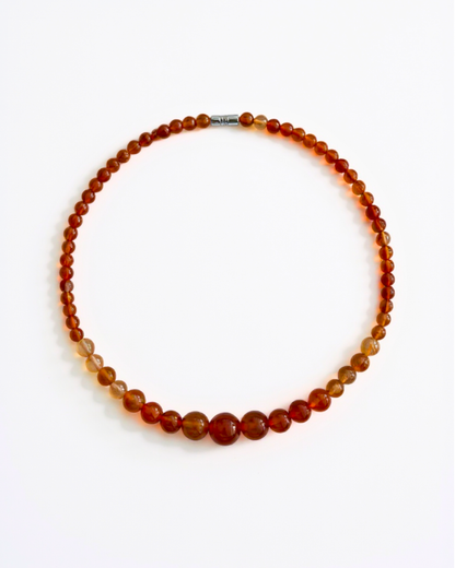Collar ágata naranja