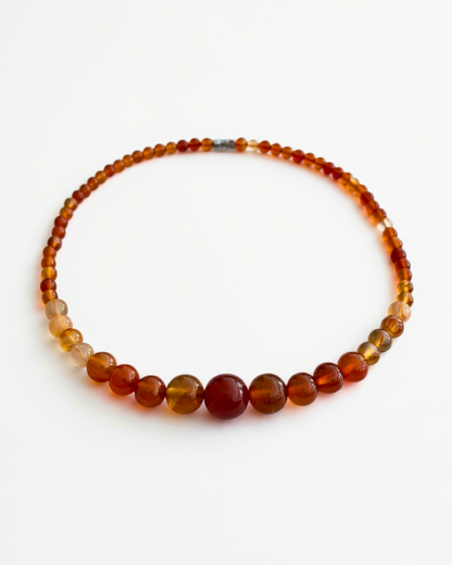Collar ágata naranja