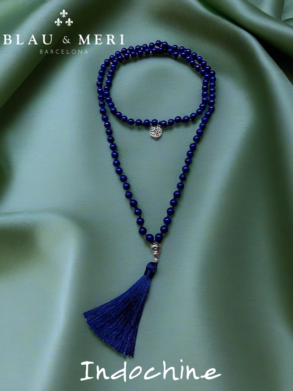 Collar piedras lapislázuli