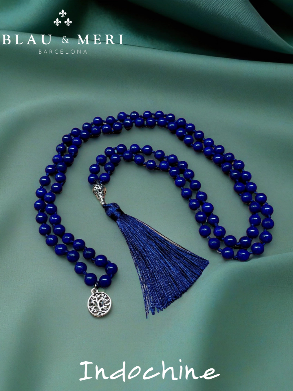 Collar piedras lapislázuli