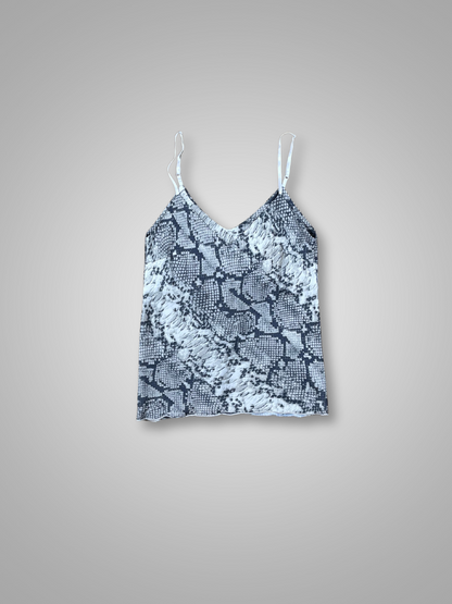 Top tirantes animal print