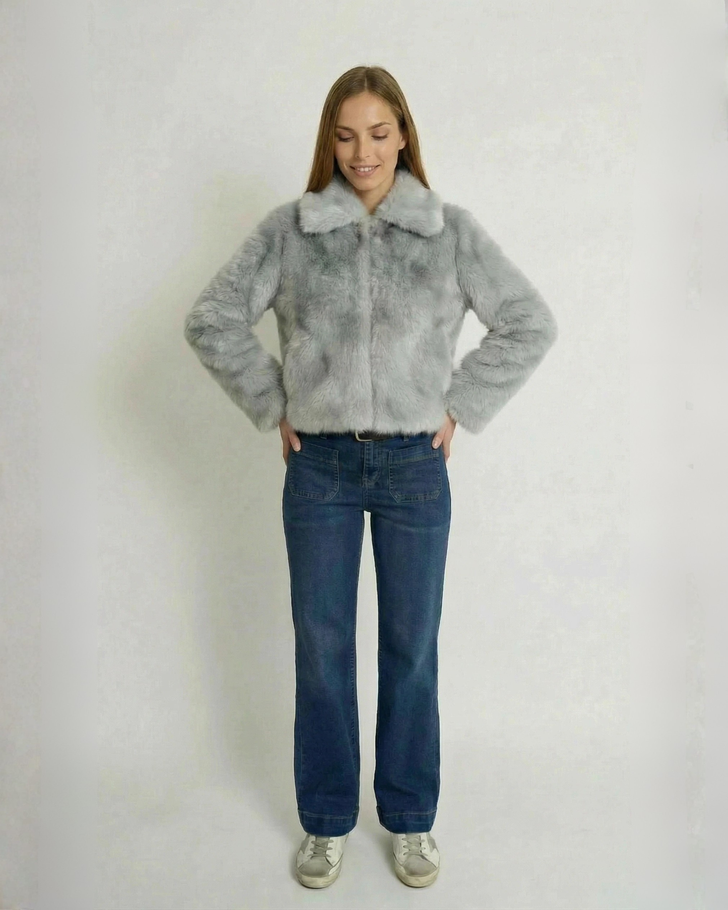 Chaqueta pelo sintético