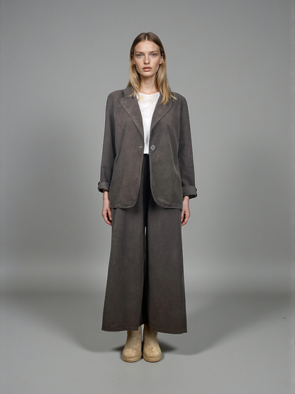 Conjunto BEL marrón con chaqueta azul