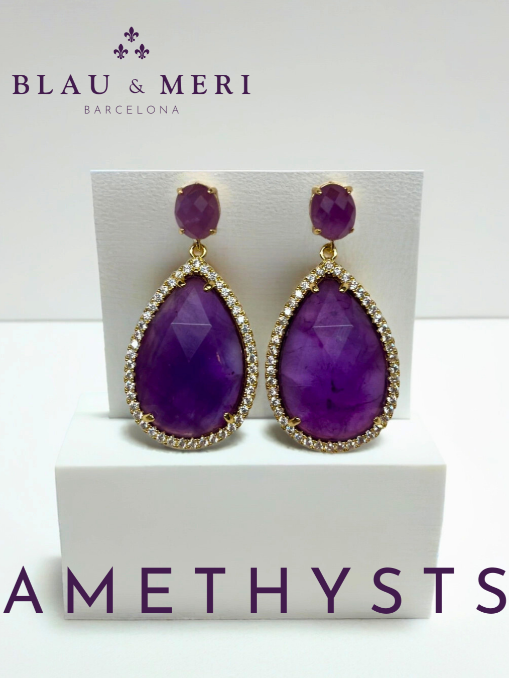 Pendientes amatistas