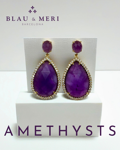 Pendientes amatistas