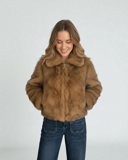 Chaqueta pelo sintético