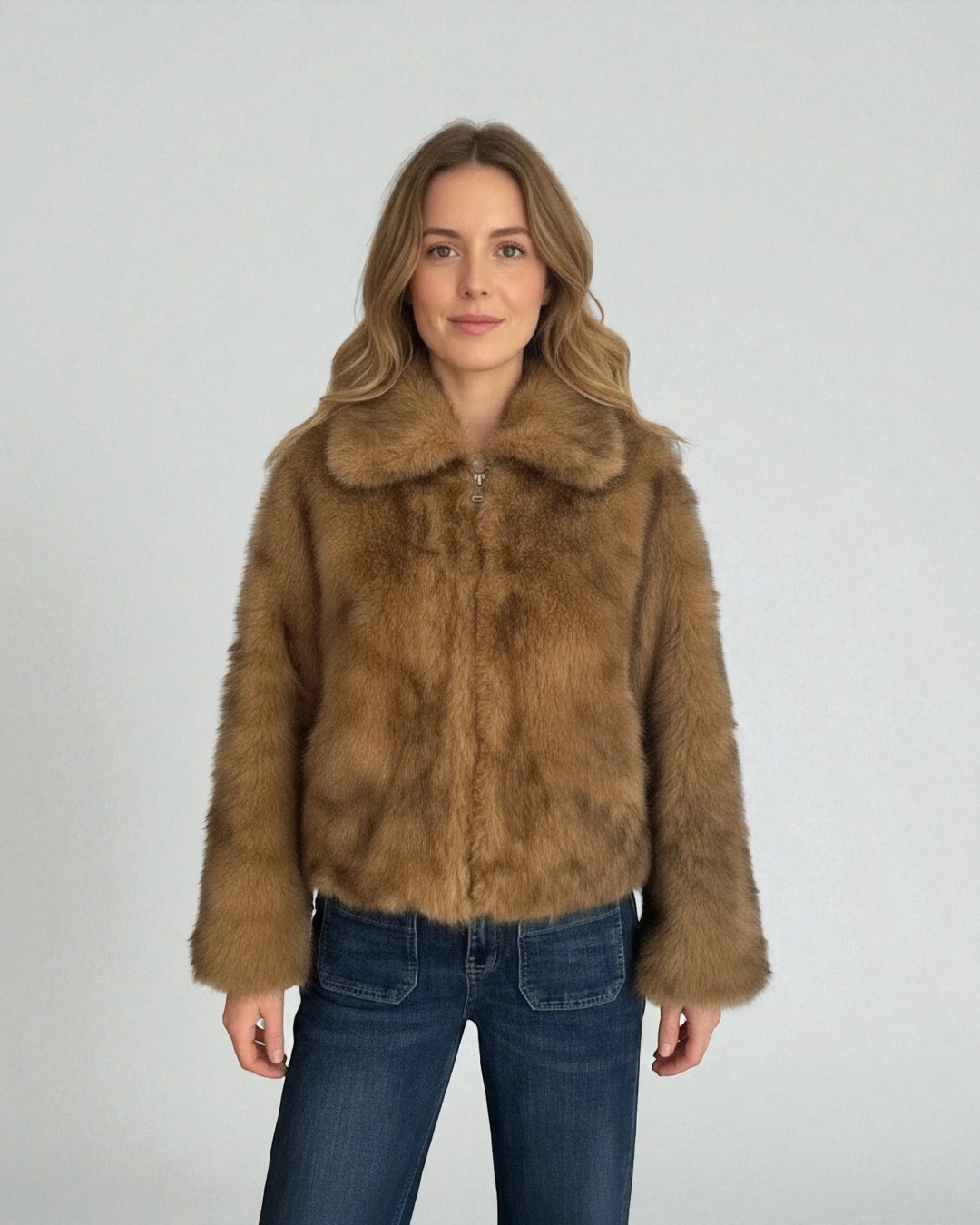 Chaqueta pelo sintético