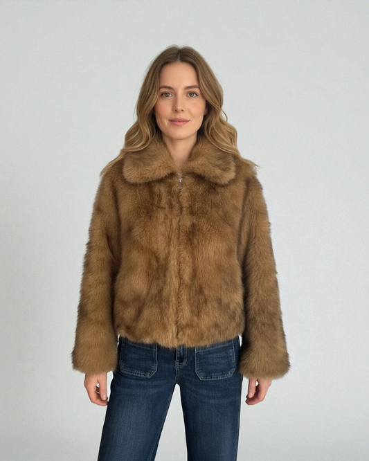 Chaqueta pelo sintético