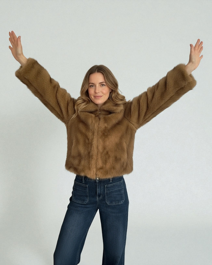 Chaqueta pelo sintético