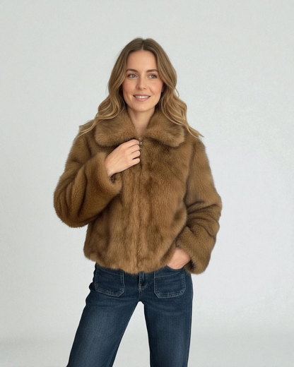 Chaqueta pelo sintético