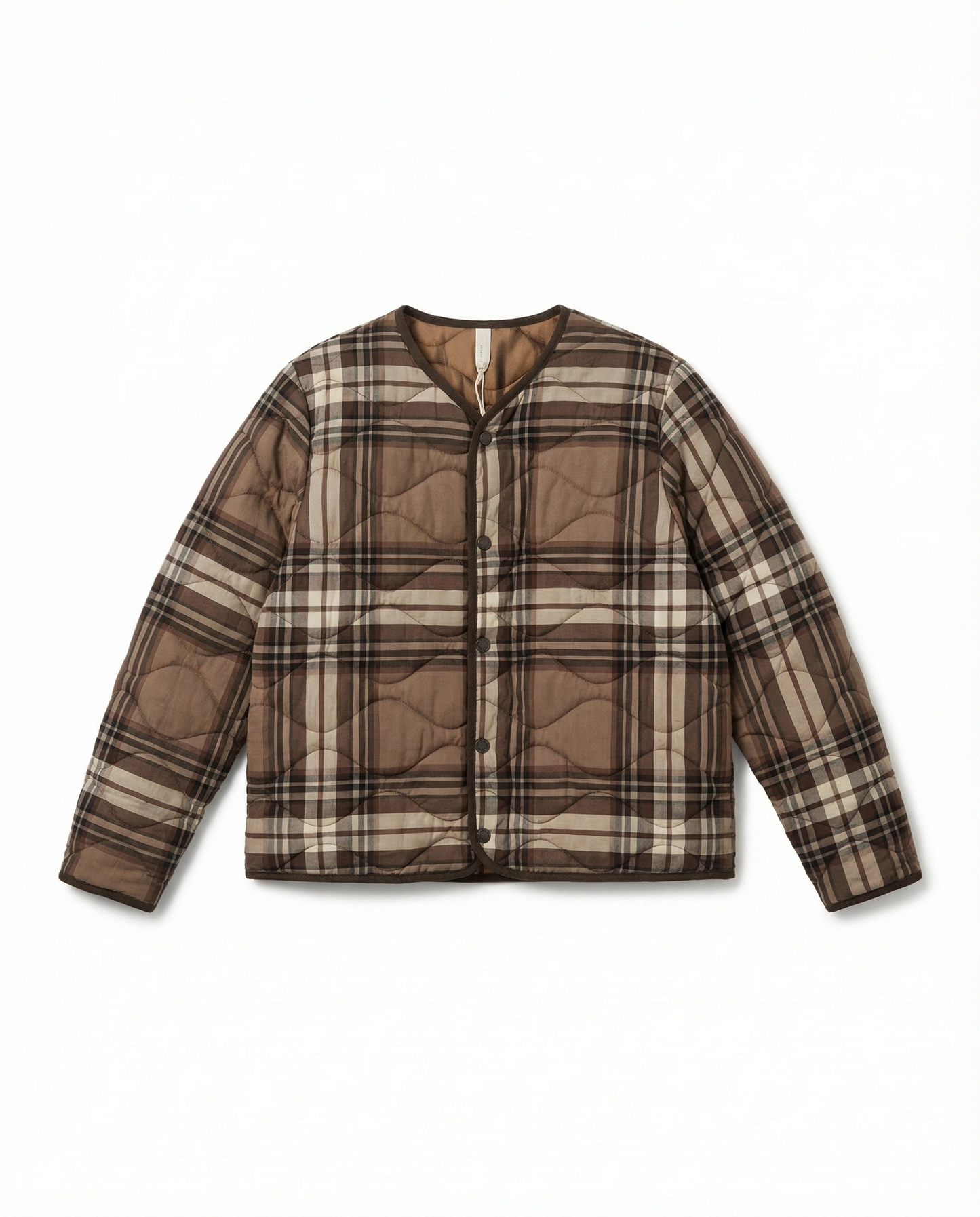 Chaqueta acolchada cuadros