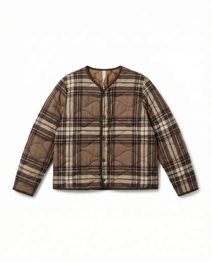 Chaqueta acolchada cuadros