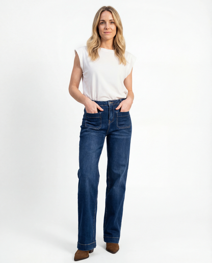 Pantalón tejano bolsillo delanteros