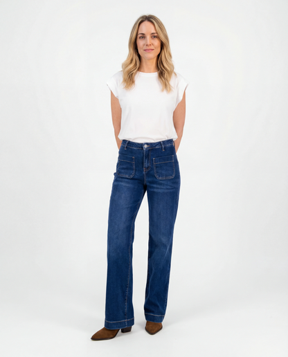 Pantalón tejano bolsillo delanteros