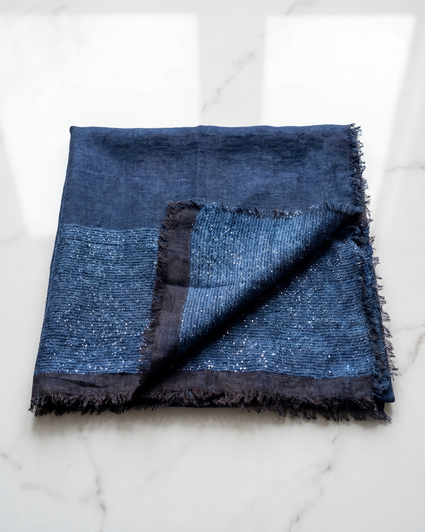 Foulard azul texturizado edición limitada