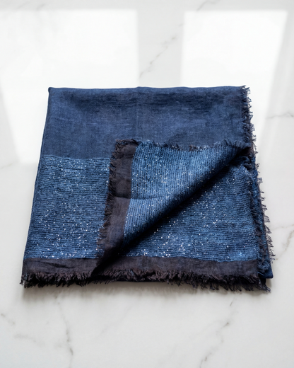 Foulard azul texturizado edición limitada