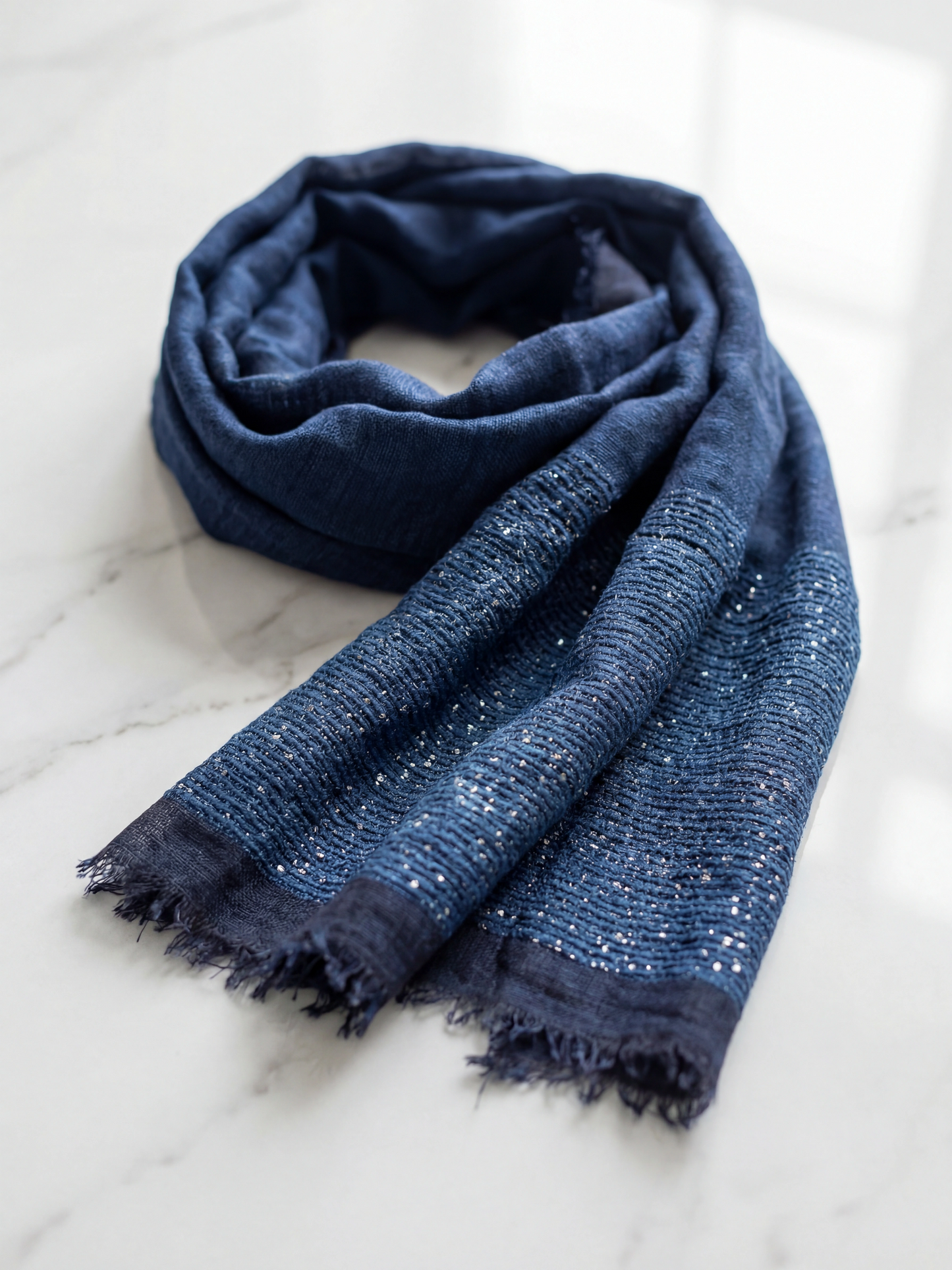 Foulard azul texturizado edición limitada