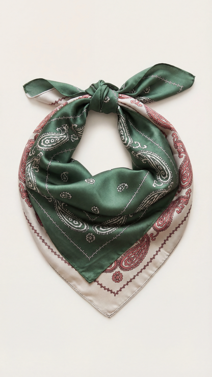 Pañuelo paisley verde