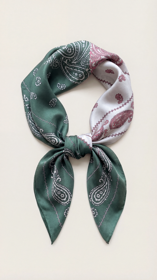 Pañuelo paisley verde