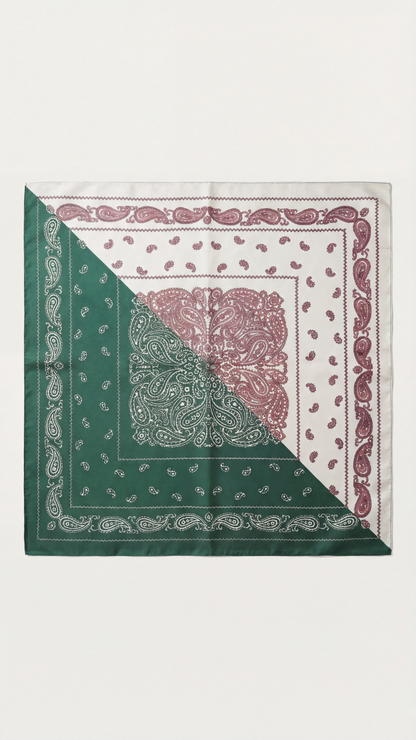 Pañuelo paisley verde