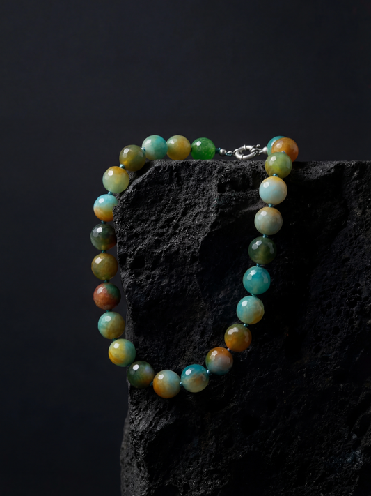 Collar de Ágatas Multicolor