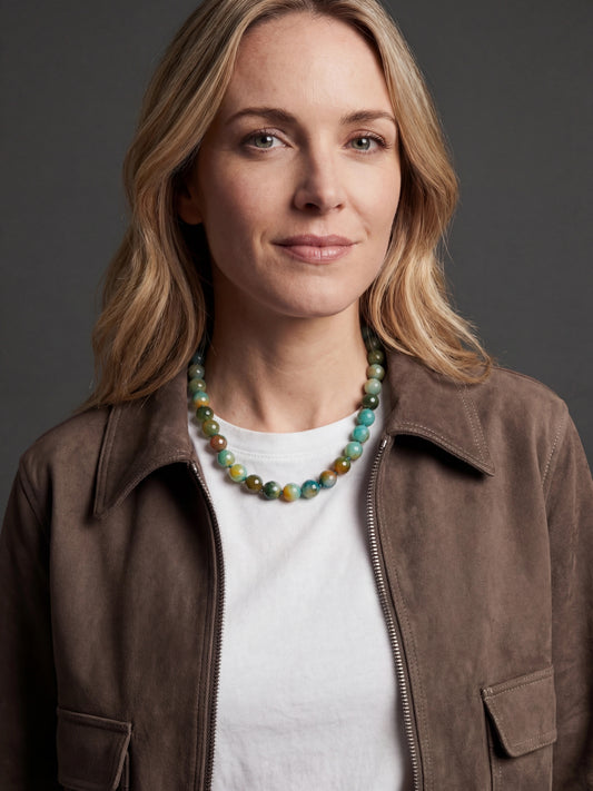 Collar de Ágatas Multicolor